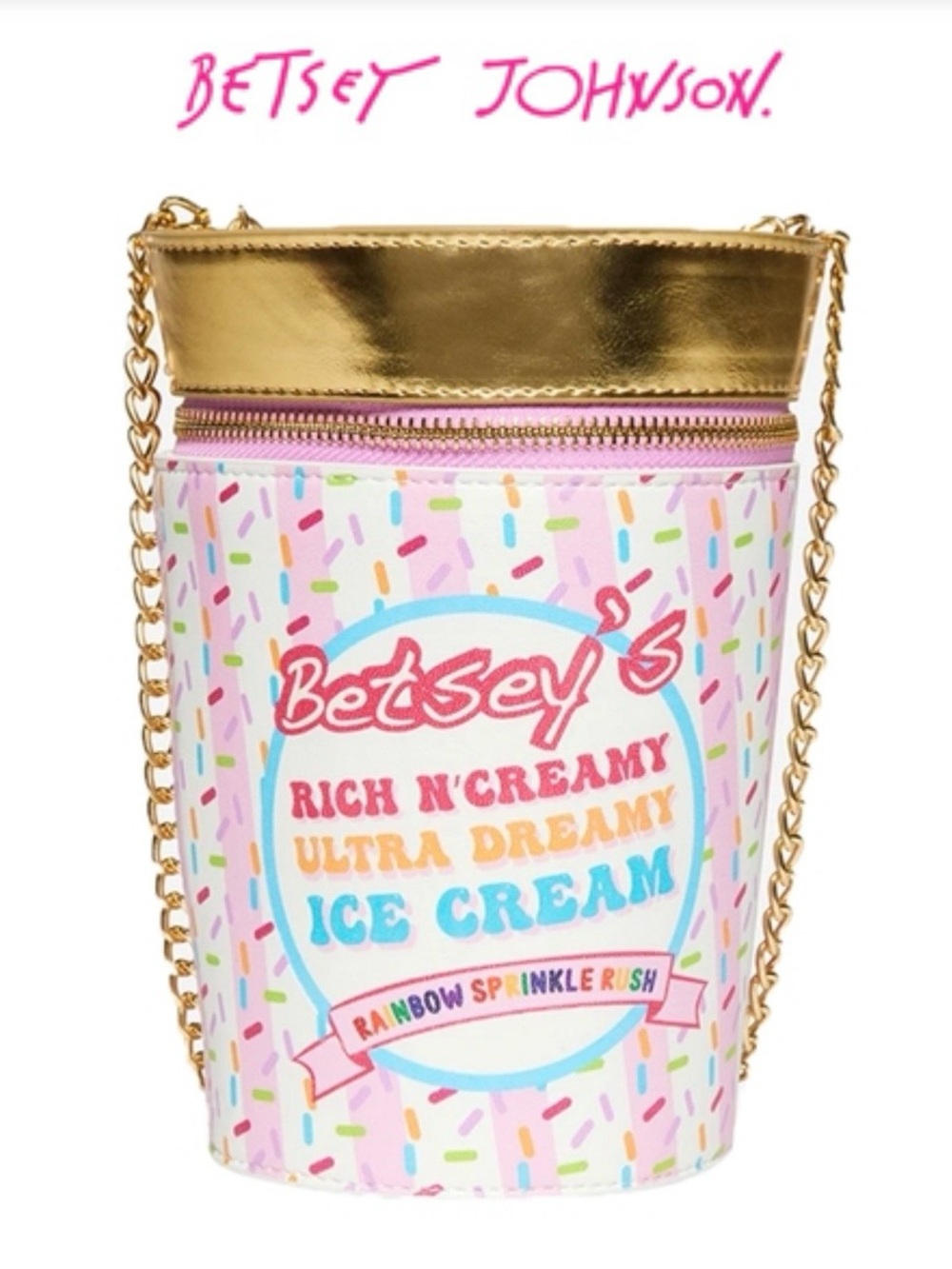 NWT Betsey Johnson I Scream Ice Cream Bag